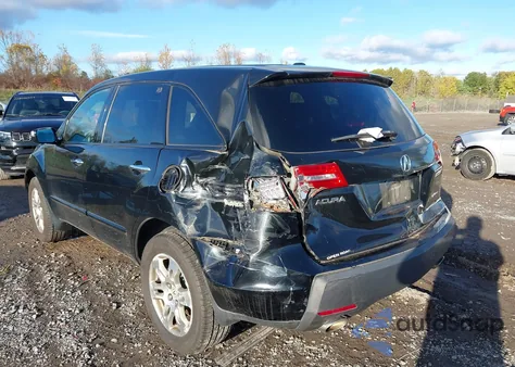 2008 Acura Mdx Technology Package z USA, uszkodzony, nr VIN 2HNYD28398H530728